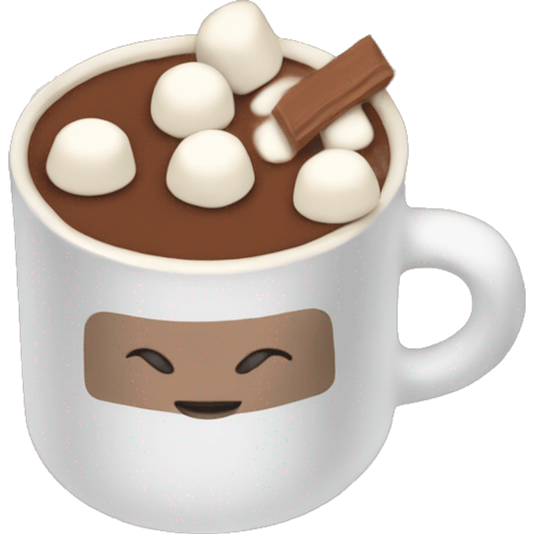 Hot chocolate with marshmallows emoji