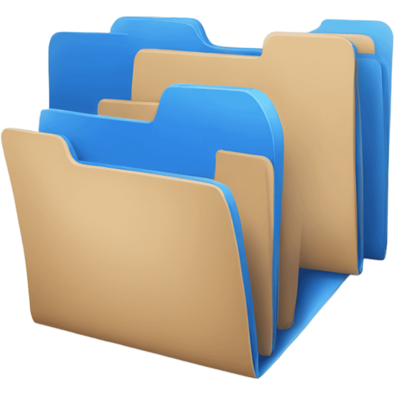 a blue folders emoji