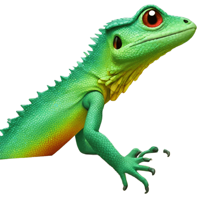 Gay lizard emoji