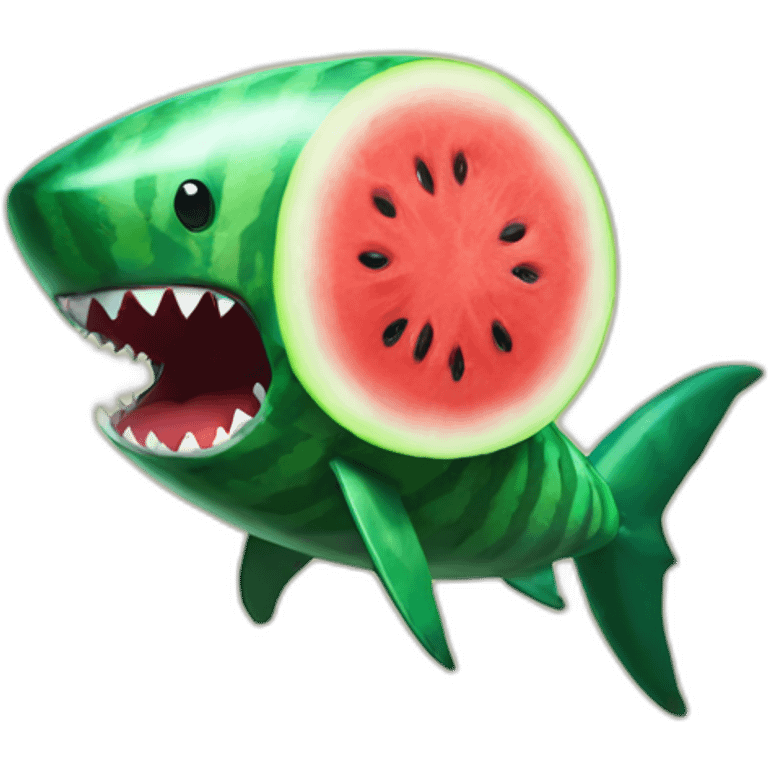 Watermelon Shark emoji