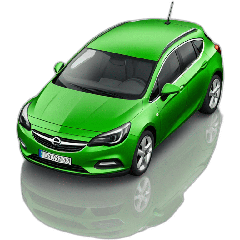 Green Opel Astra 1.6 Merit 1997 emoji