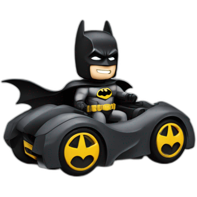 Batman on batmobile  emoji