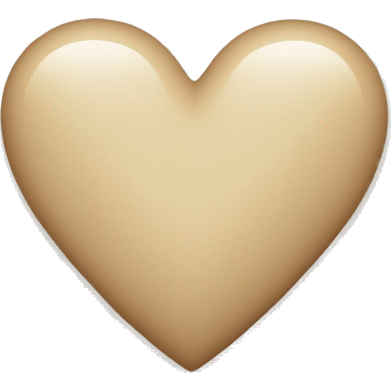 Beige heart emoji