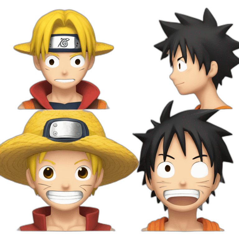 Luffy et naruto emoji