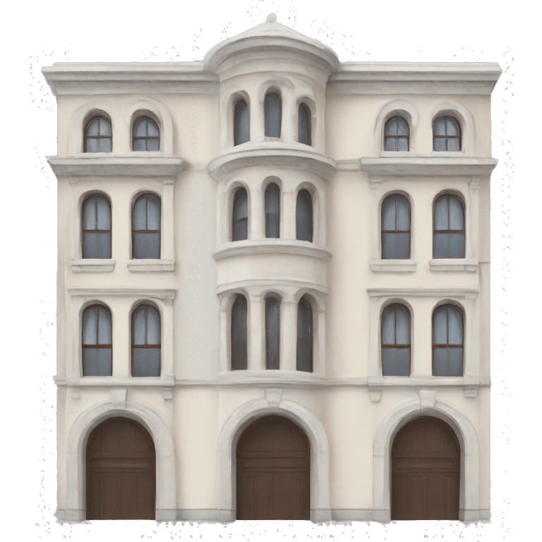 Building with architectural details emoji