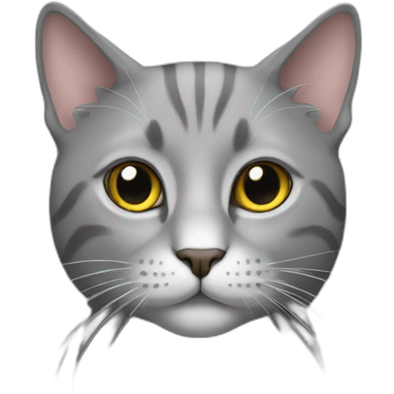 Cat grey emoji