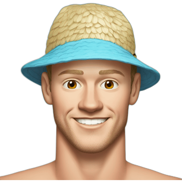 Jonathan Toews as a beach bum emoji