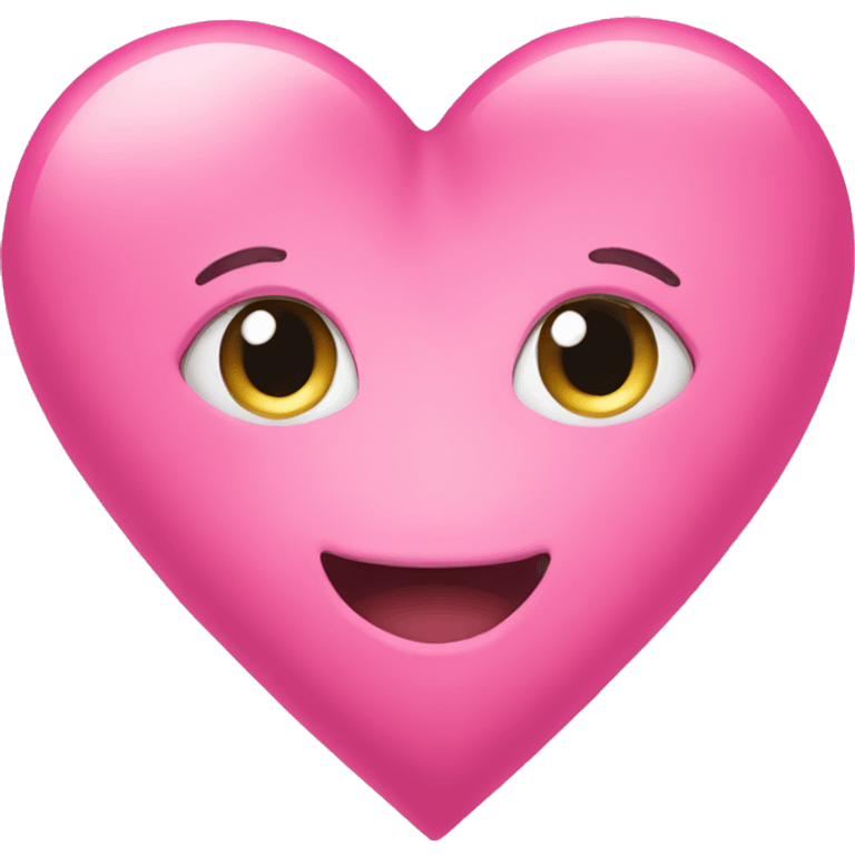 Pink cute heart emoji