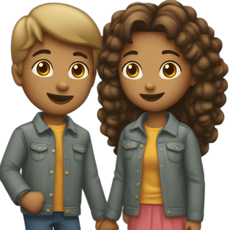 menino e menina beijo emoji