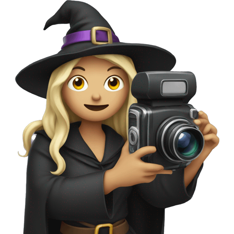 Witch with a Camera  emoji