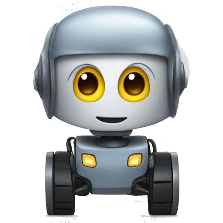 Robot driving emoji