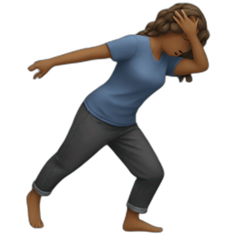 Women dab emoji