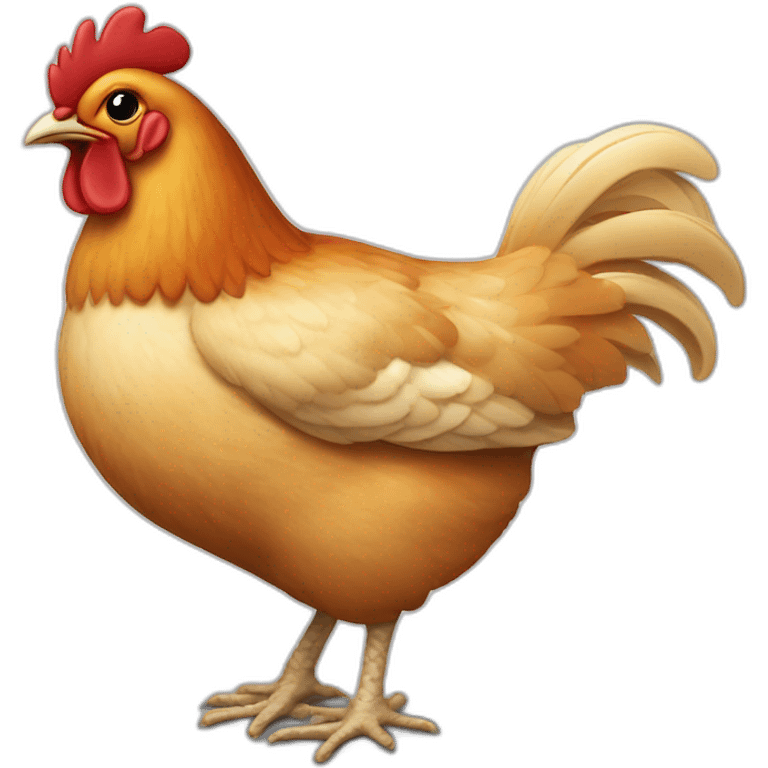 Petit poulet musclé emoji