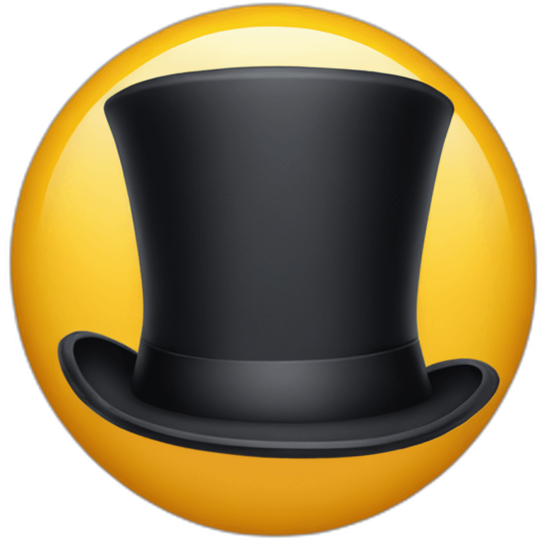 top hat emoji