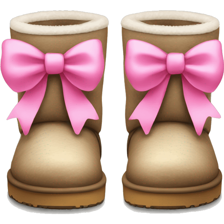 Uggs with a pink bow emoji