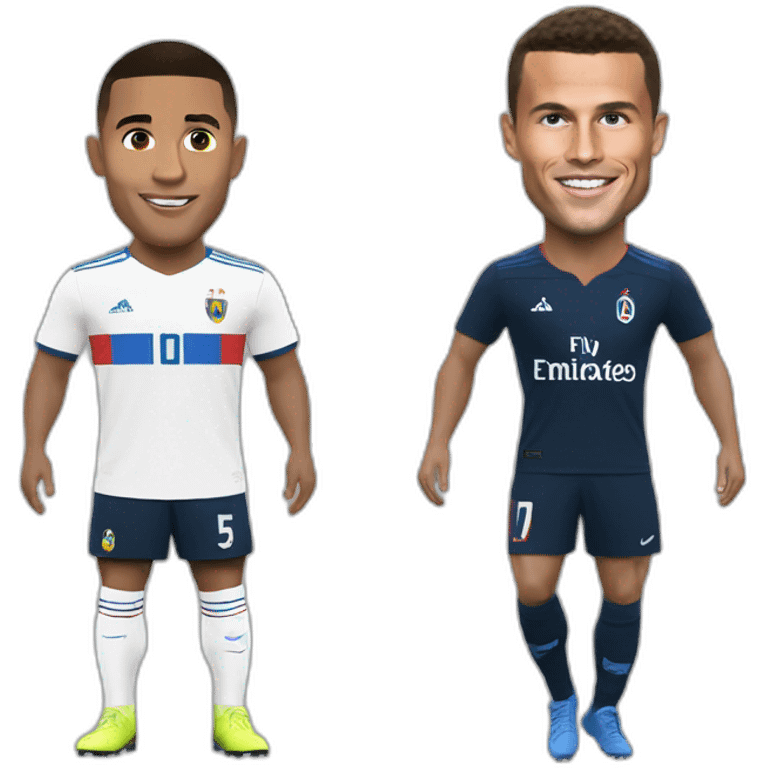 Macron avec Ronaldo emoji