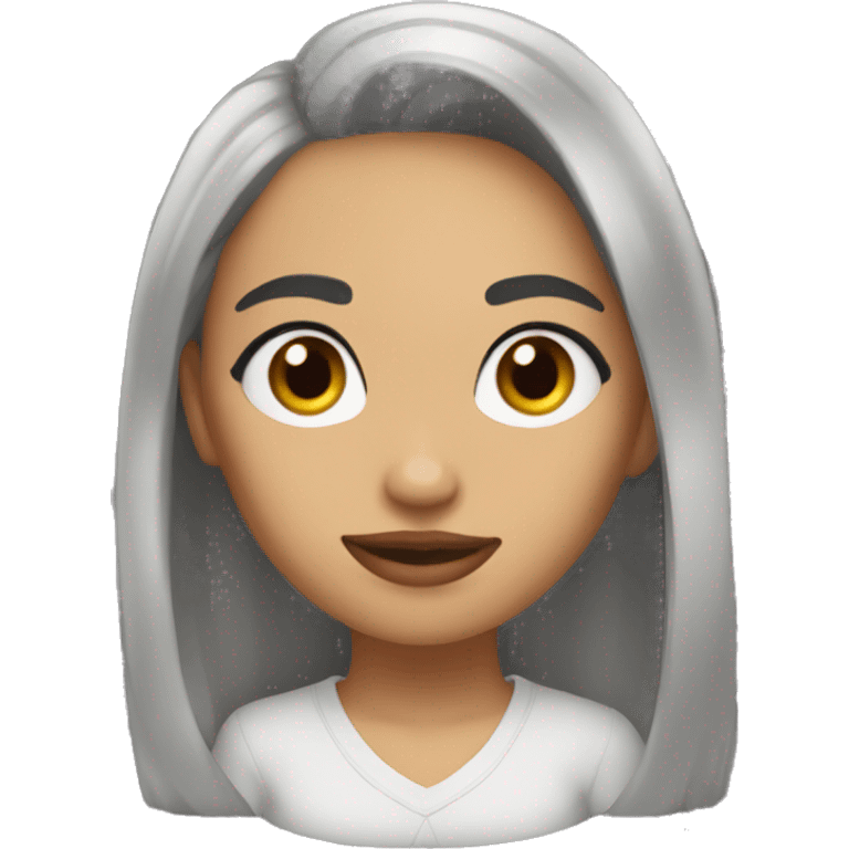 chica morena emoji