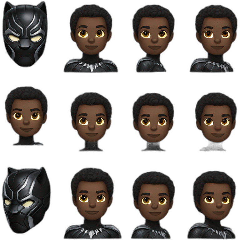 Black panther superhero emoji