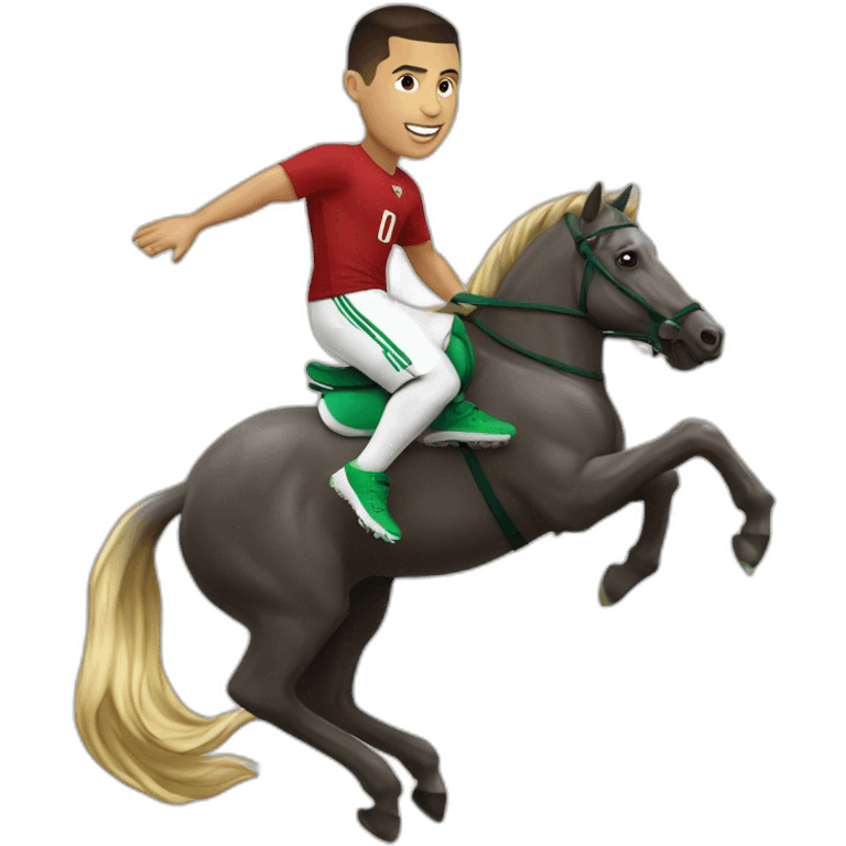 ronaldo sur un dauphin emoji