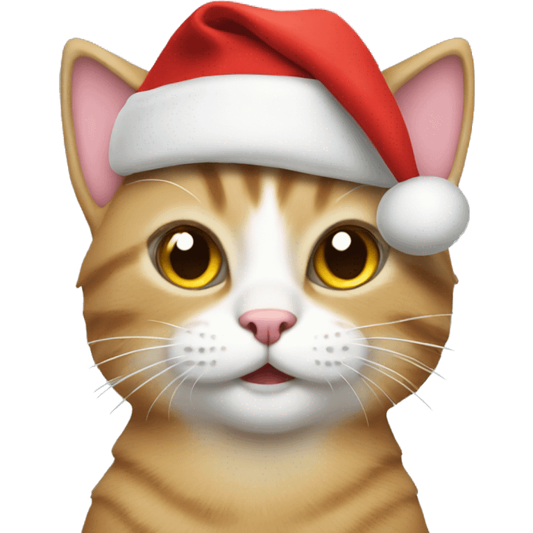 Cat in Santa hat emoji