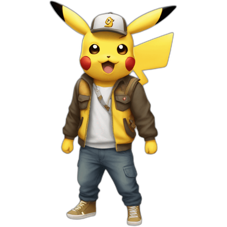 Pikachu drake au feu emoji