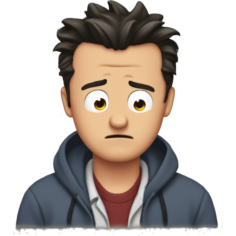 Chandler Bing crying emoji