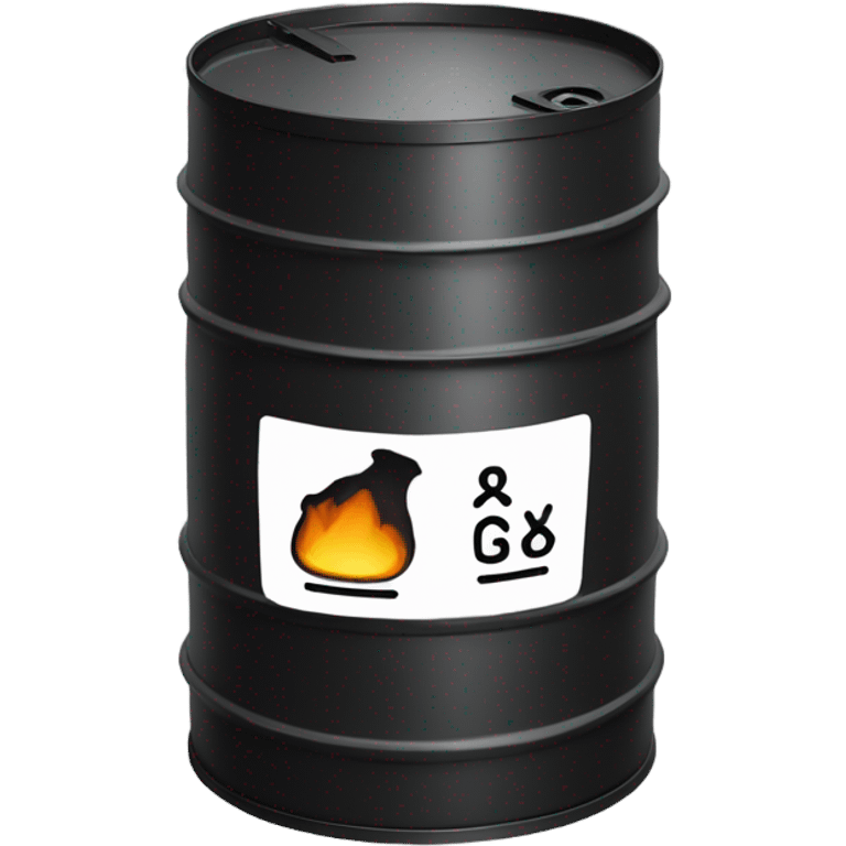 black oil barrel emoji