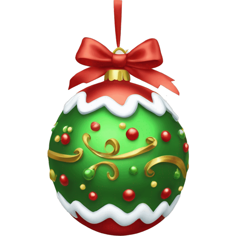 Christmas fancy ornament emoji