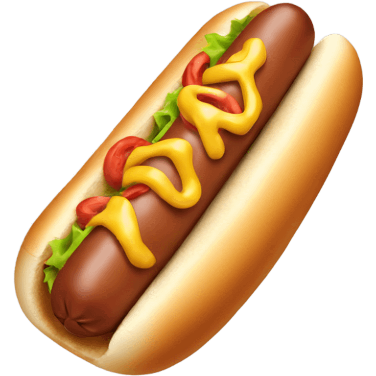 Hot dog emoji