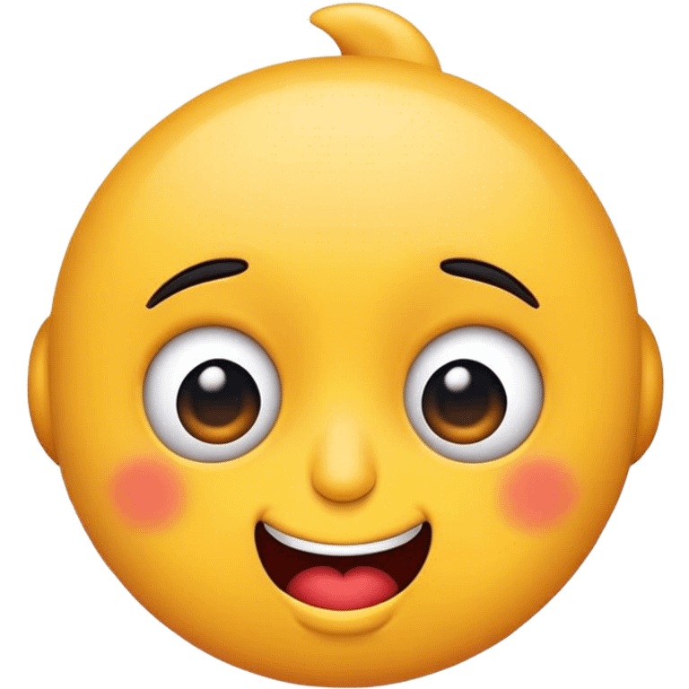 Funny face emoji