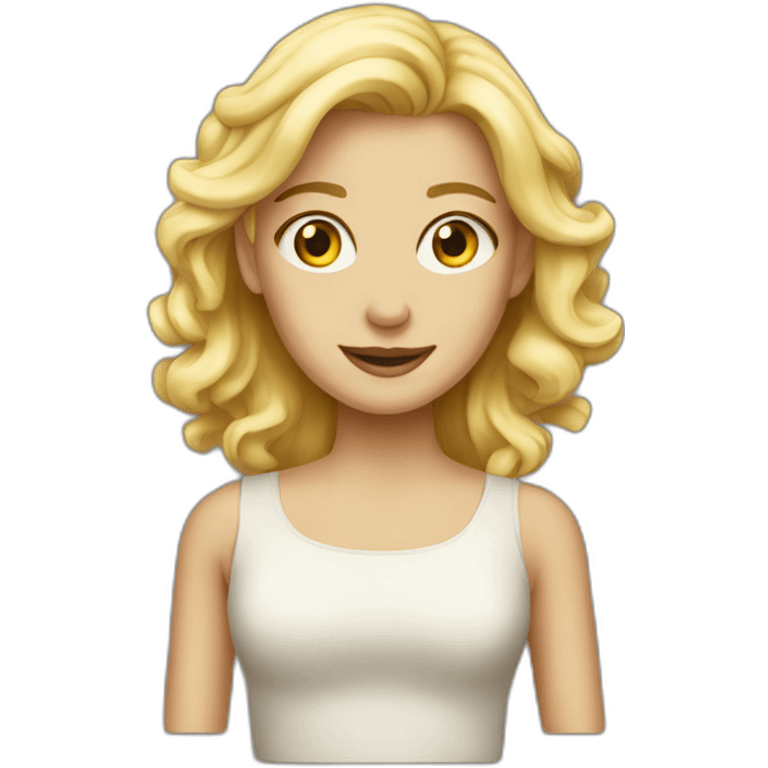 Blonde girl theatre emoji