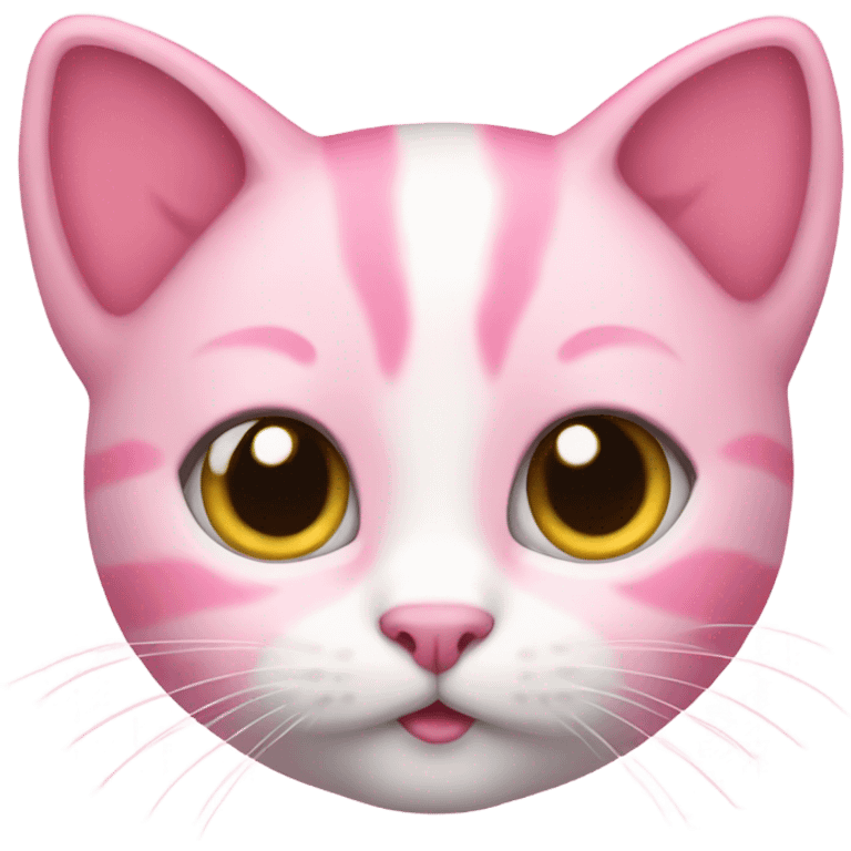 Pink kitten emoji