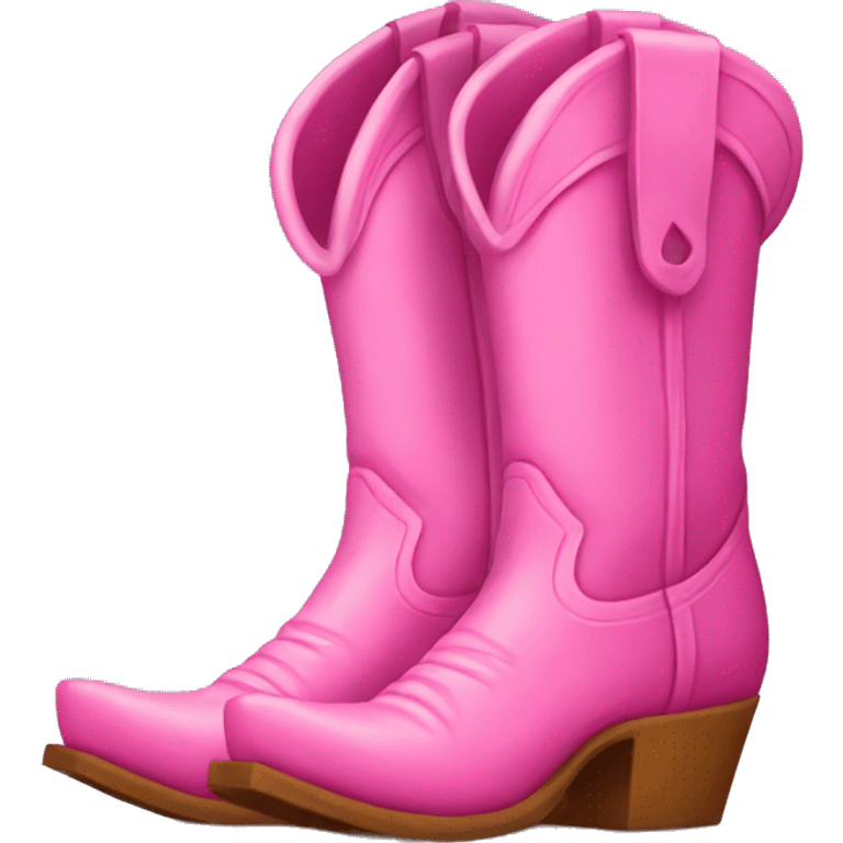 pink cowboy boots  emoji