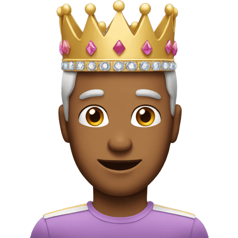 Man with with princess crown  emoji