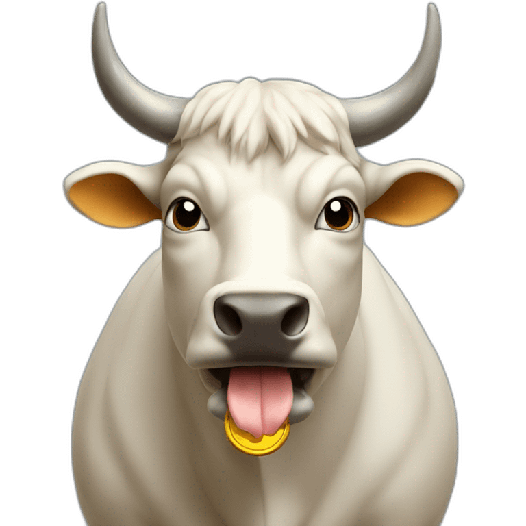 Bitcoin bull emoji