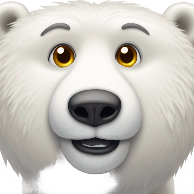 cute polar bear emoji