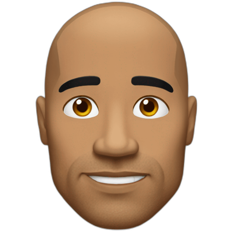 The rock eyebrow emoji