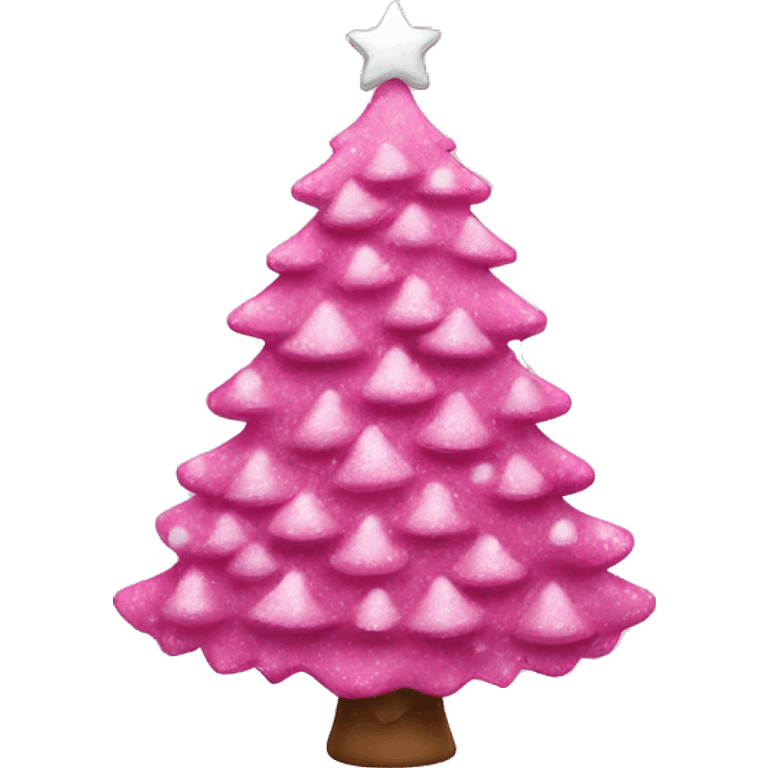 pink christmas tree emoji