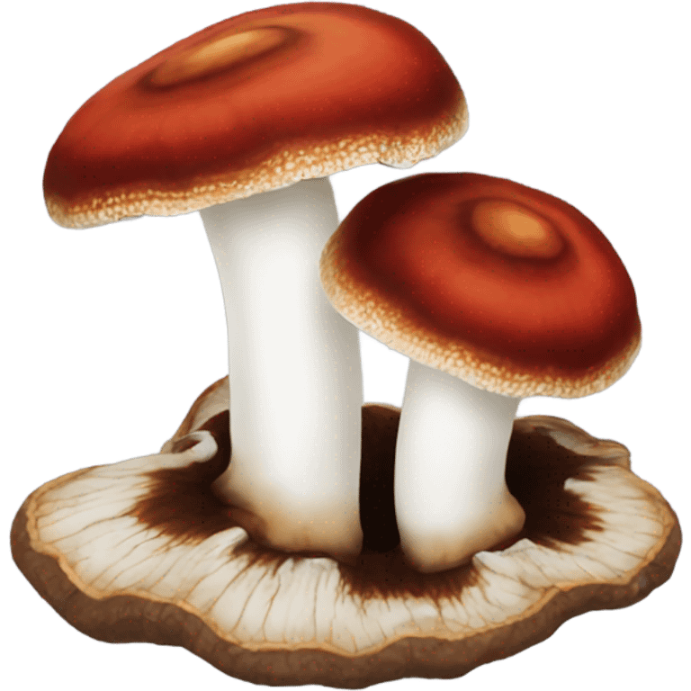 Ganoderma red and white emoji