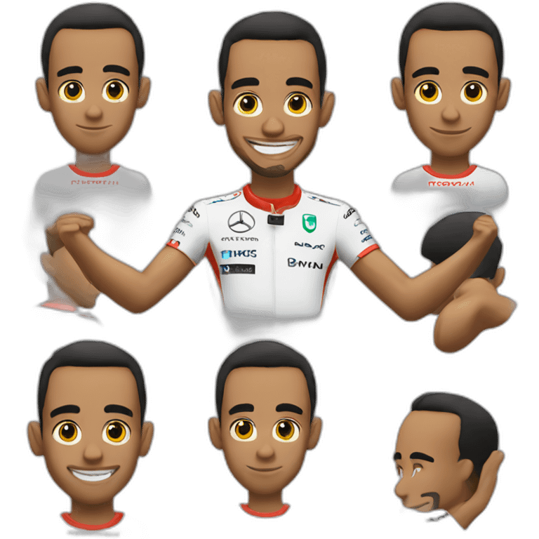 lewis hamilton in formula one emoji