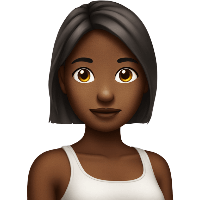 girl with hyperpigmentation  emoji