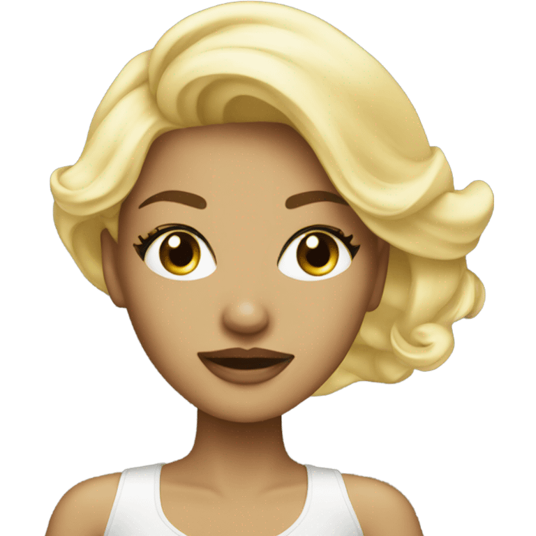 Glamour Blonde girl  emoji