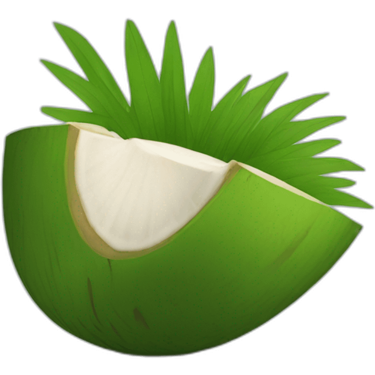 green coconut emoji