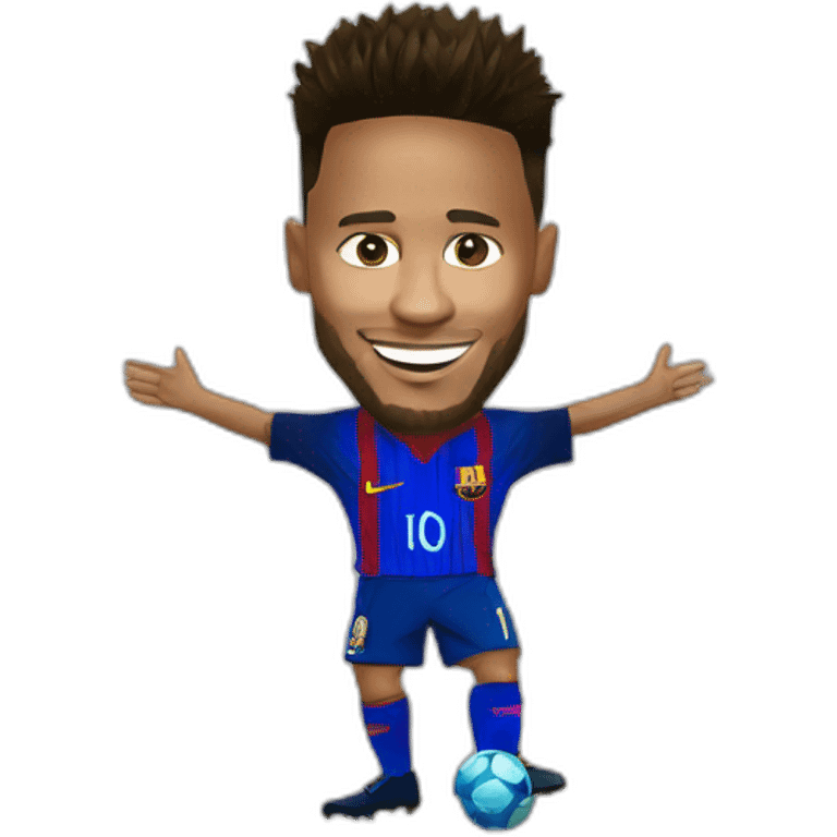 Neymar avec messi emoji