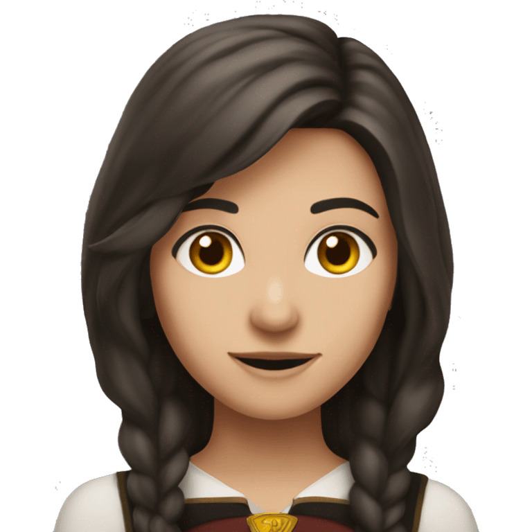 Brunette in hogwartz emoji