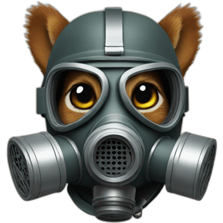 squirrel in a gas mask emoji