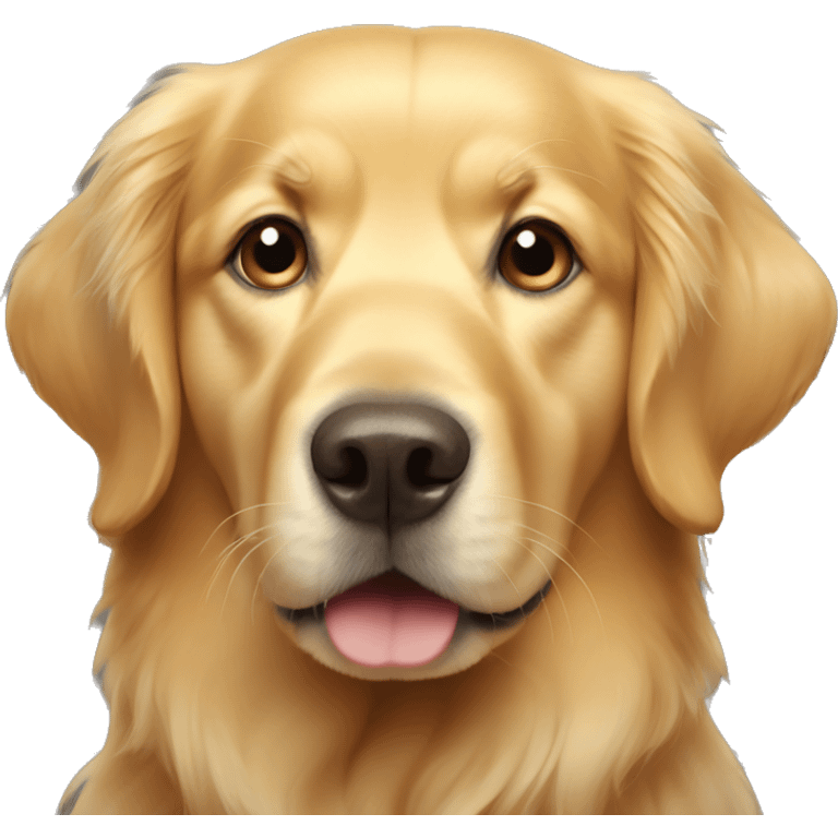 golden retriever face emoji