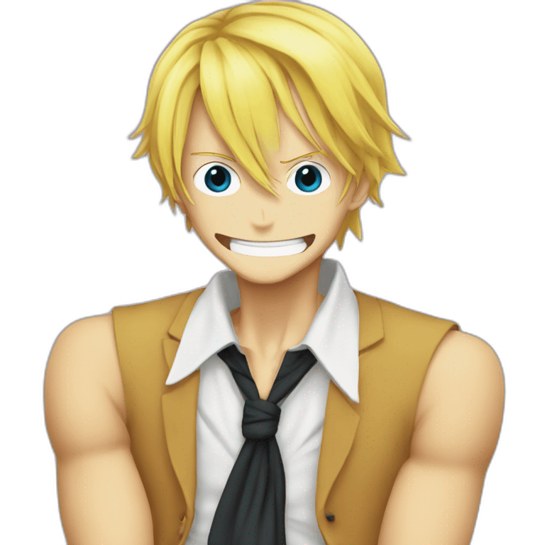 Sanji One piece avec les yeux bleus emoji