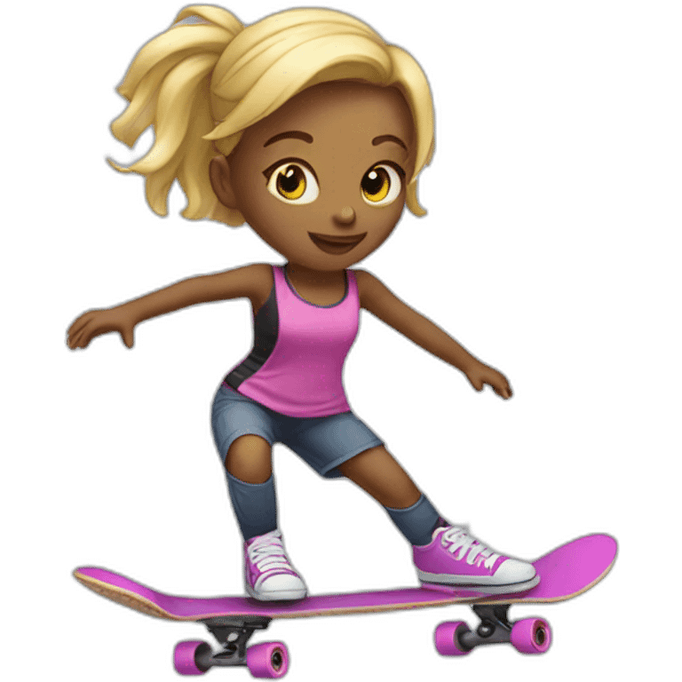 Skater girl emoji