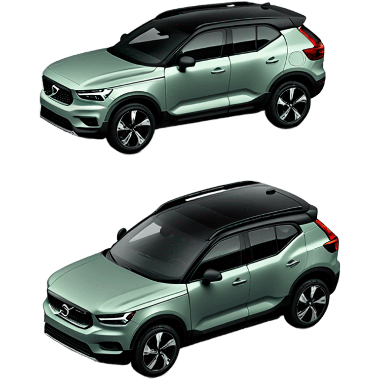 Graygreen Volvo XC40 with black roof emoji